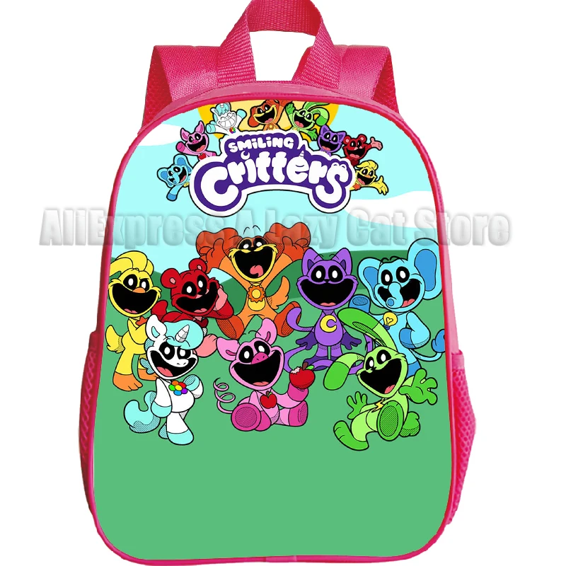 Smiling Critter Kindergarten Backpack Catnap Dogday Bag Cosplay Student Cartoon School Bag For Kids Birthday Gift