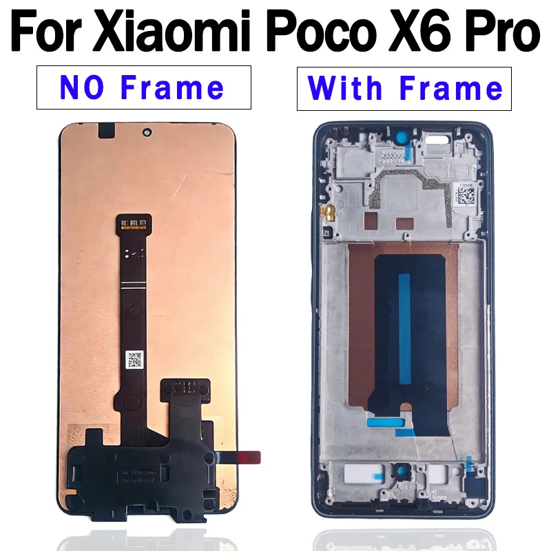 Pantalla AMOLED para Xiaomi Poco X6 Pro LCD Display Touch Screen Digitizer para Poco X6 Pro 2311DRK48G LCD Screen Repuesto 4