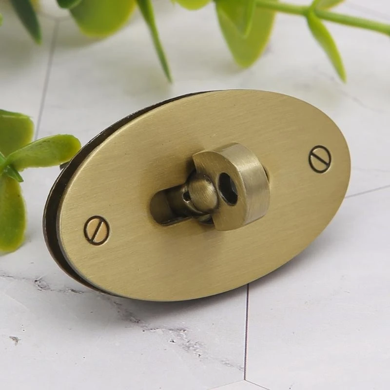 

A3PE Oval Twist Lock Bag for Case Catch Buckle Clasp For Handbags Accessories DIY