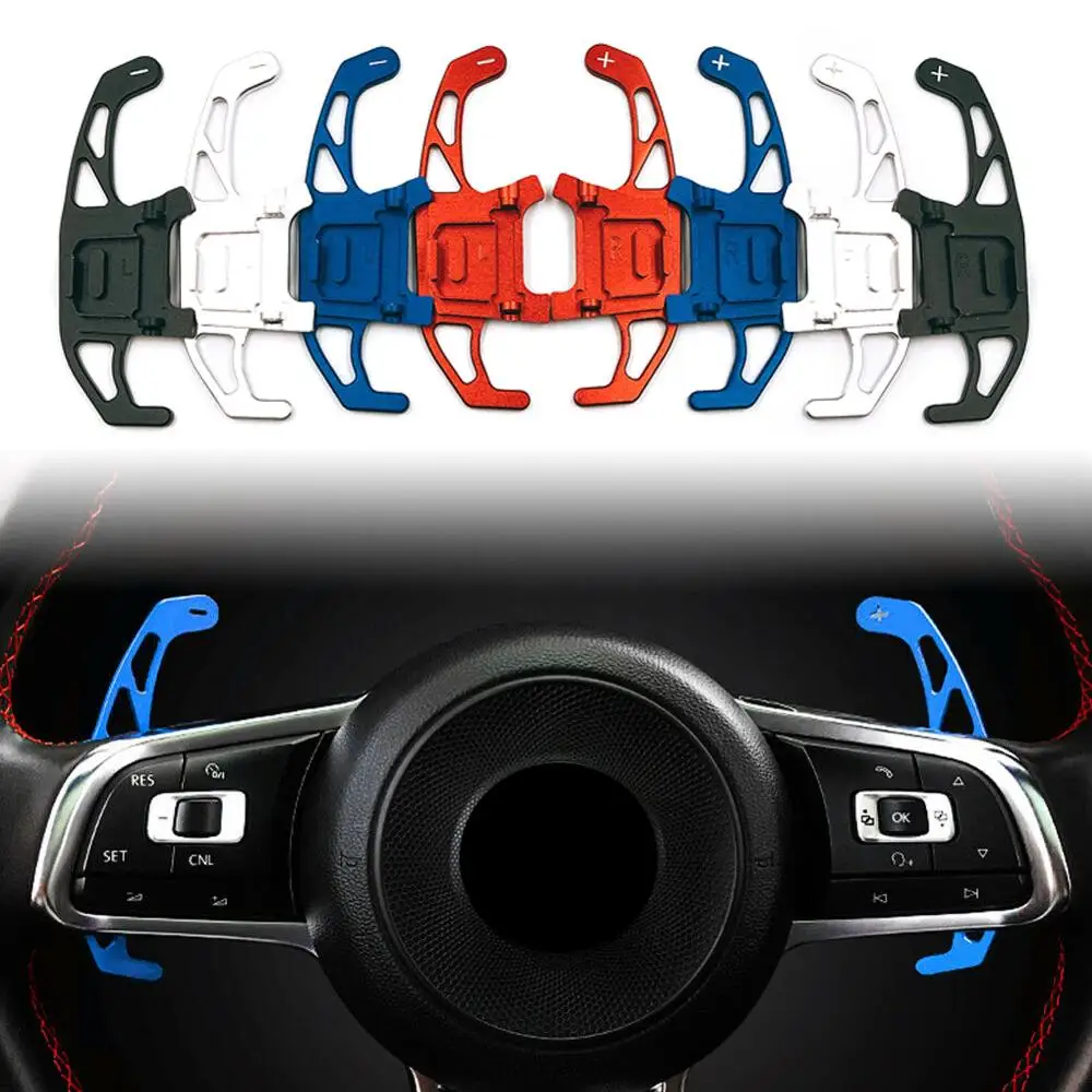 

2Pcs Car Steering Wheel Shift Paddles Direct Shift Gear For Volkswagen GOLF GTI R GTD GTE MK7 2013 2014 2015 2016 2017 2018