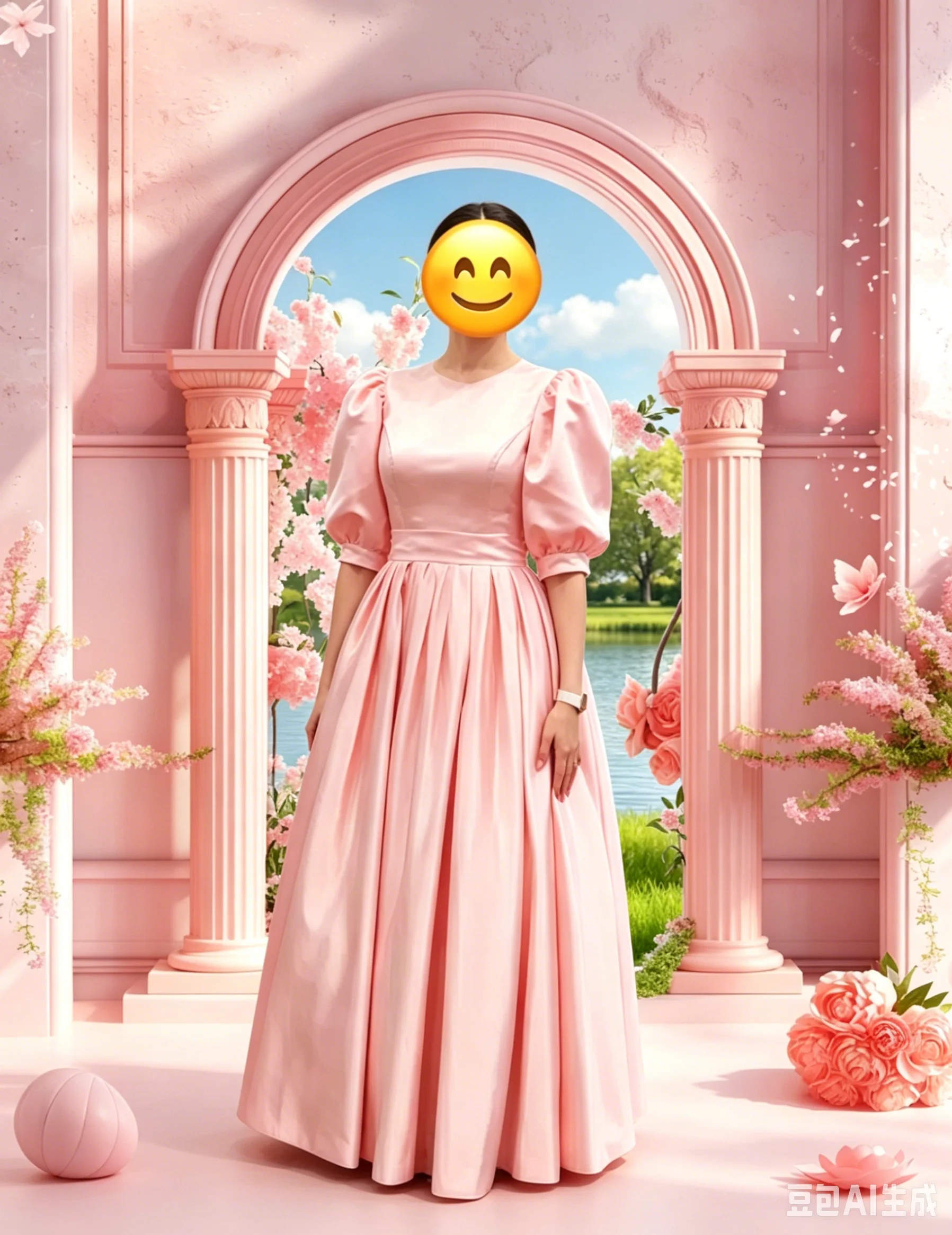 Vestido de satén para la madre de la novia, estilo A, con mangas abullonadas, para boda, primera comunión, fiesta de cumpleaños