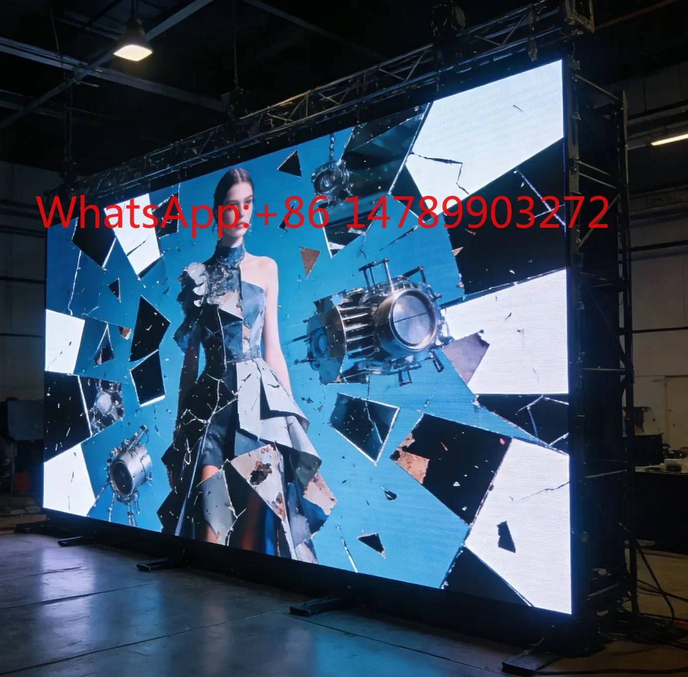 

5001000mm Cabinet P2.9 High Brightness 3840Hz Rental LED Display Screen for Fashion Show Venue Stage Background Panel