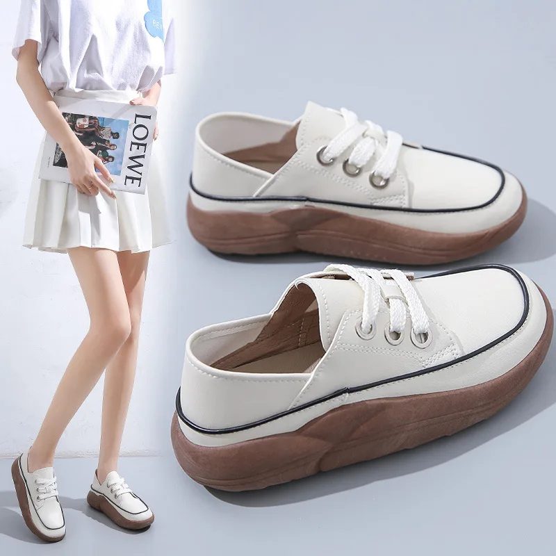 

New Women Platform Shoes Casual Shoes Woman Fashion Sneakers Platform Woman Vulcanize Shoes Ladies Loafers Shoes Female Student