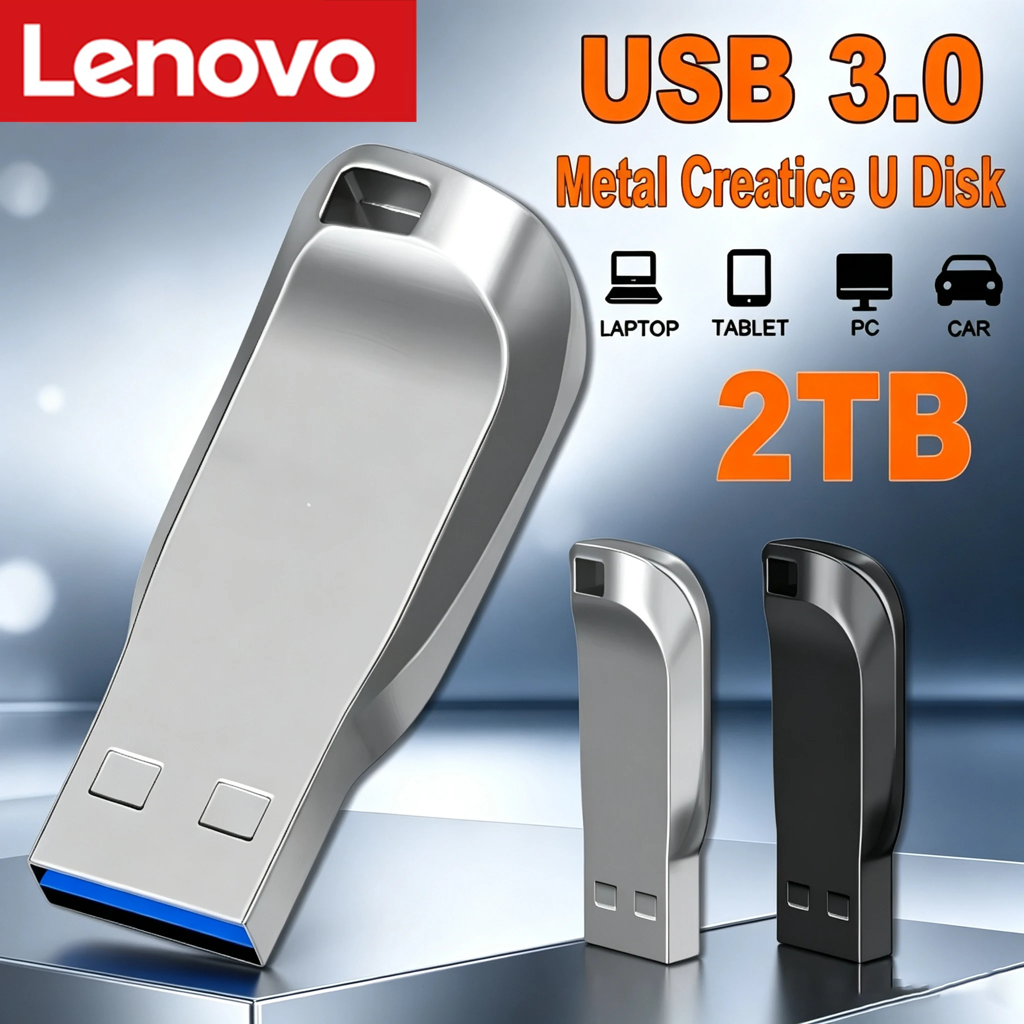 Lenovo High Speed USB 3.0 Flash Drives 2TB Multiple Capacities Metal Pendrive Memory Stick For Phone Computer Storage U Disk