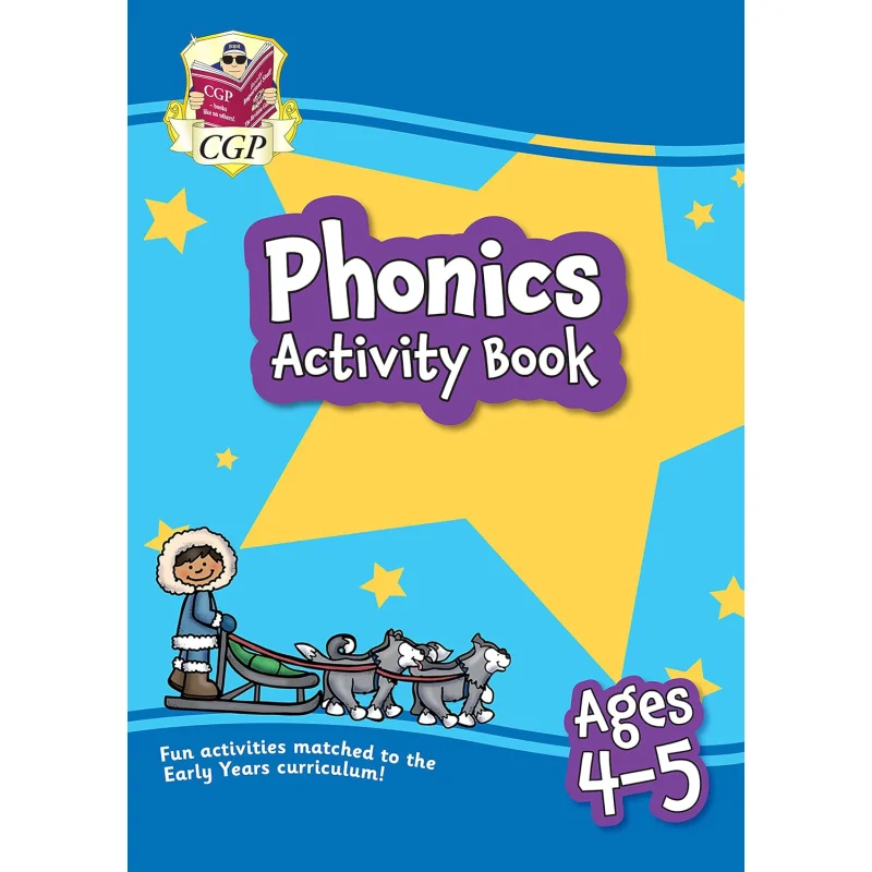 New Phonics Activity Book For Ages 45 Perfect For Home Learning CGP Books Coordination Group Publications 9781789086089 Book