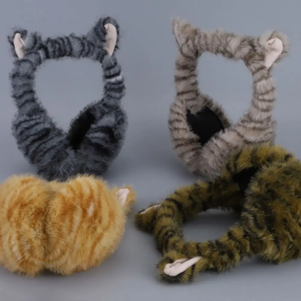 Moda modello gatto paraorecchie da donna antivento più caldo autunno e inverno copriorecchie peluche regolabile ciclismo paraorecchie regalo di compleanno