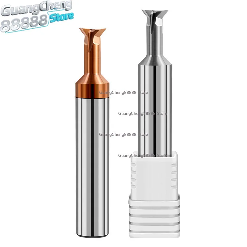 60 Degree Tungsten Steel Dovetail Milling Cutter Alloy Dovetail Groove Cutter Coating Aluminum for Steel 30/45/60 Degree