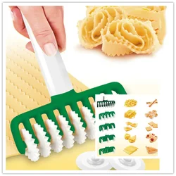 Pasta Maker Cutter Spaghetti Machine Jagged Teeth Noodle  Portable Plastic Running Wheel  Roller