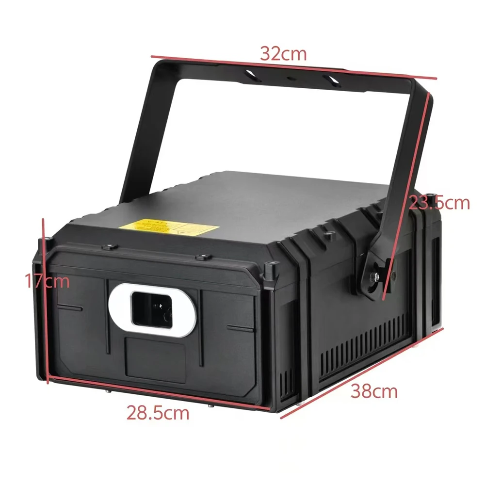 YUER NIEUWE Waterdichte 20W RGB Laserlichtprojector 30K Scannen Animatie DMX512 ILDA voor Outdoor en DJ Club Evenementen Bars