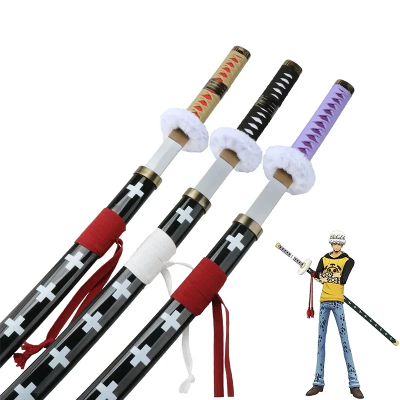 Trafalgar Law Sword Anime Cosplay Roronoa Zoro Katana Kitetsu Yama Shusui Japanese Samurai Wooden Toy Swords Catana Decoration