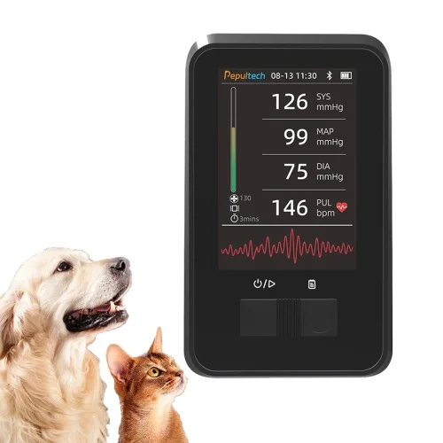 Pepultech Vet Health Care Pet Animal Use Veterinary Blood Pressure Monitor with Bluetooth and Li-Battery BMN35