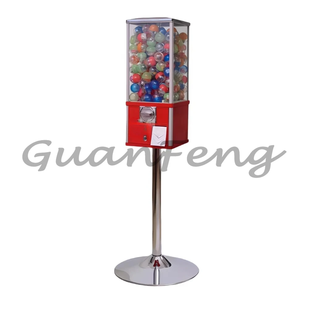 Máquina Expendedora De Bolas Con Monedas – Dispensador De Caramelos Y Premios Para Tiendas, Centros Comerciales Y Locales Infantiles (Capacidad: 260 Bolas De 10-32 Mm, Estructura De Aluminio Resistente)