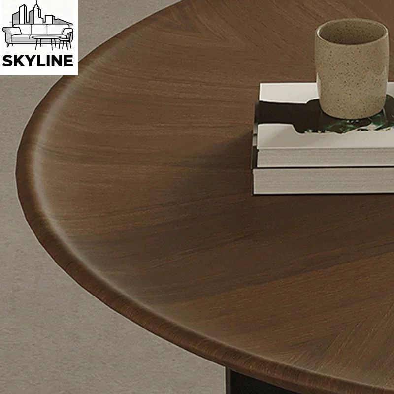 Luxury Round Coffee Tables Nordic Modern Transparent Hospitality Coffee Tables Bistro Glass Designer Table Basse Home Furniture