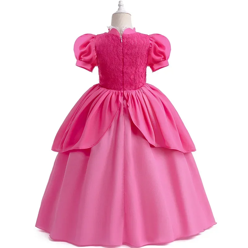 Pinkie Pie Princess Cosplay Dress para meninas, traje de festa de aniversário, roupas infantis para performance de palco, roupas extravagantes de carnaval, pêssego, 2023