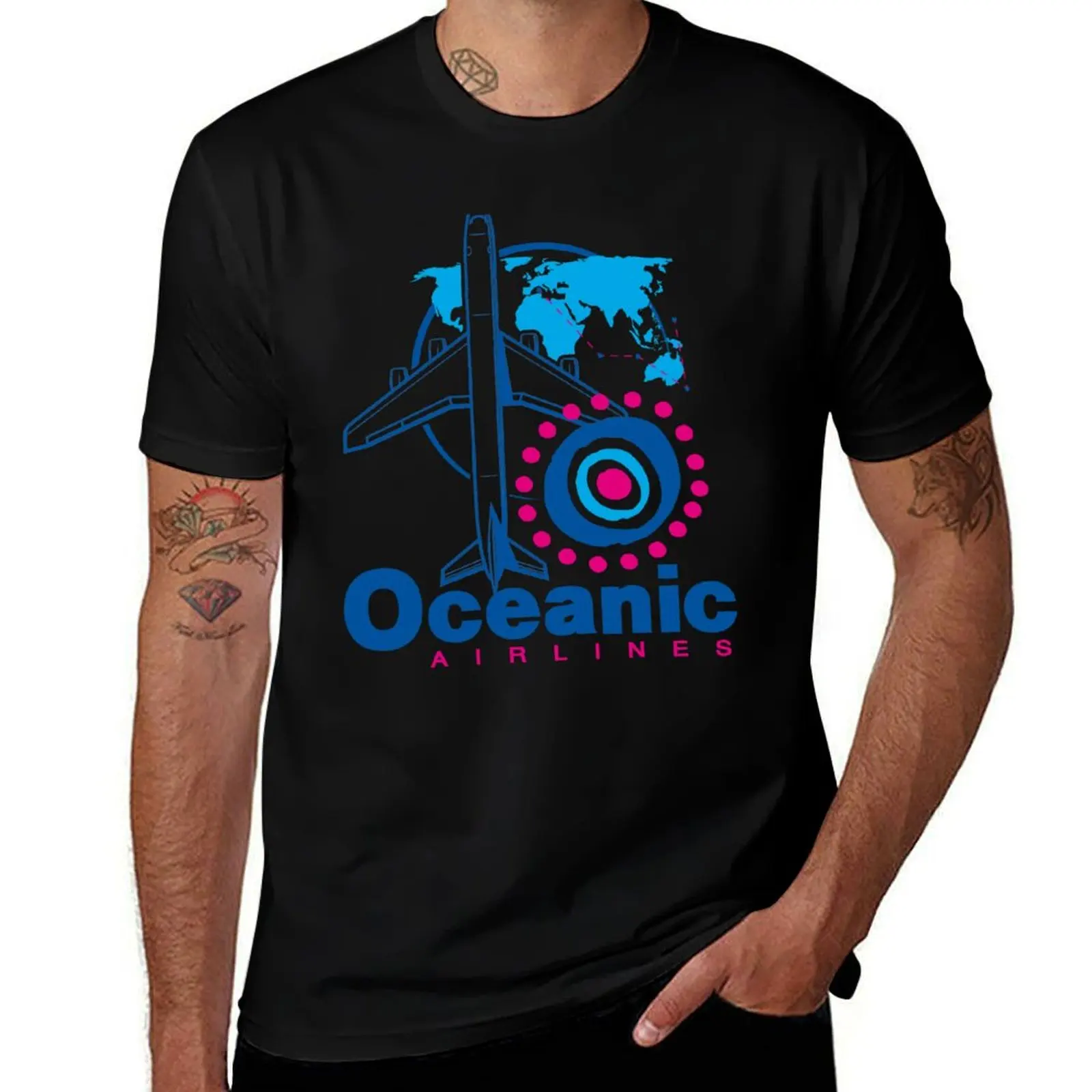 Oceanic Airlines T-Shirt Festival Short Sleeve T-Shirt