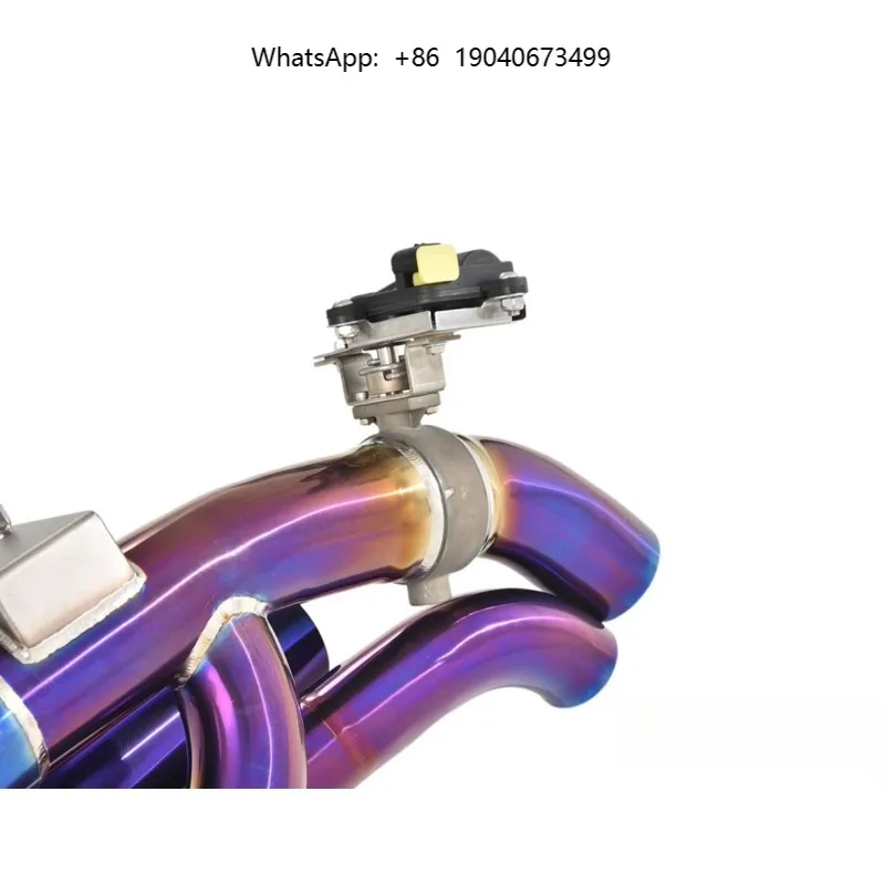 Titanium Purple Burnt Valve Exhaust Muffler Pipes with Remote Control  cxl