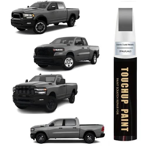 Granite Crystal Metallic(PAU/LAU) Touch up Paint for Dodge Ram Car Paint Scratch Repair Kit, Quick & Easy Solution to Repair