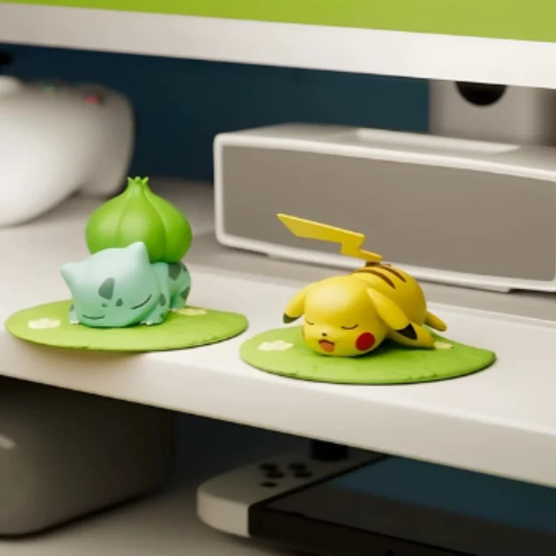 Official Genuine Pok é Mon Lawn Cute Ornament Blind Box Figurine Car Desktop Ornament As Festival Surprise Gift For Friends