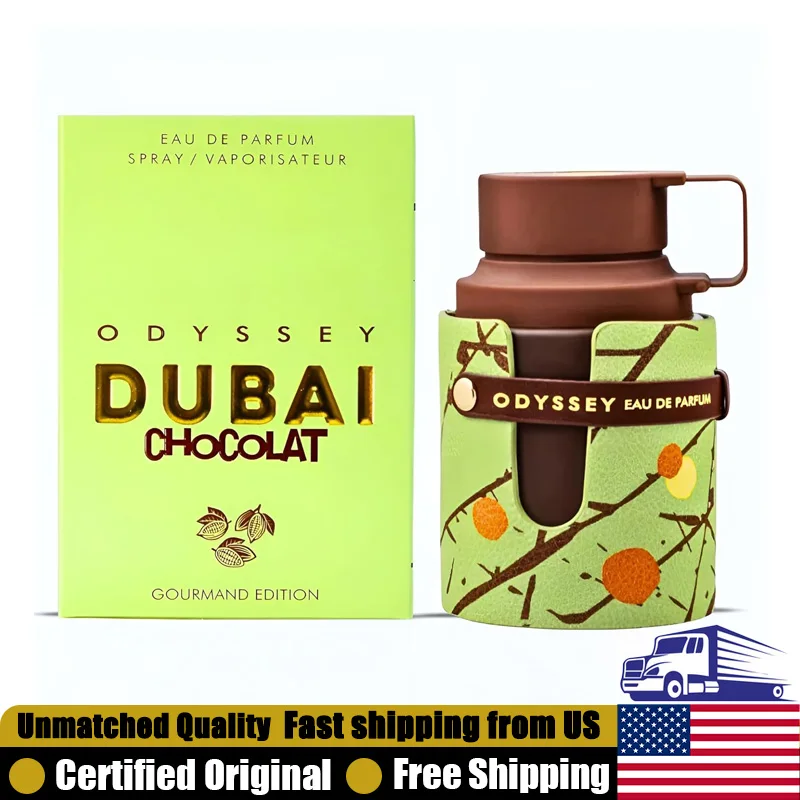 

Armaf Odyssey Dubai Chocolat Eau de Parfum 3.4 Ounce Premium Arabian Perfumes Lasting Oriental Vanilla Gourmand Unisex Perfume