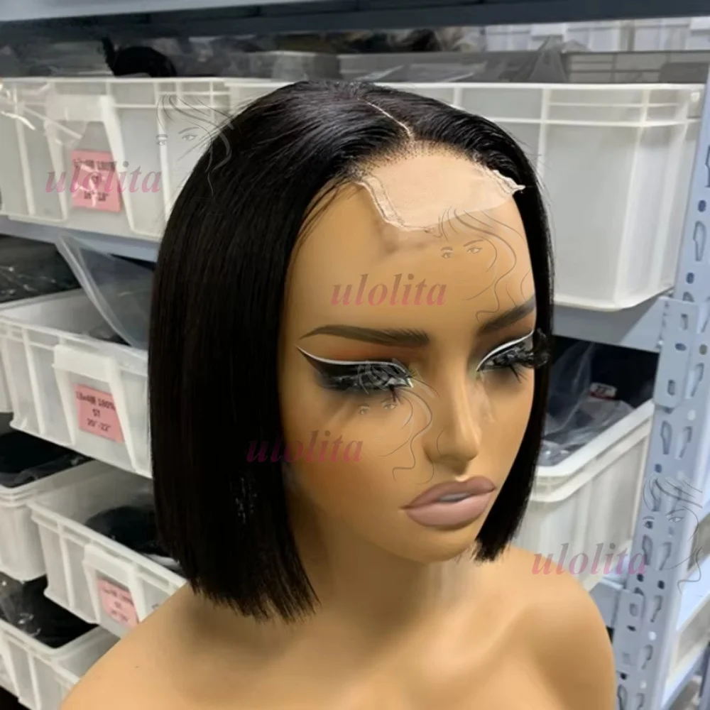 Super Double Drawn BOB Glueless Bone Straight Vietnamesische Haarperücken 8 Zoll 13x4 Lace Frontal Perücke 2x6 4x4 5x5 Closure Perücke – Detail 10