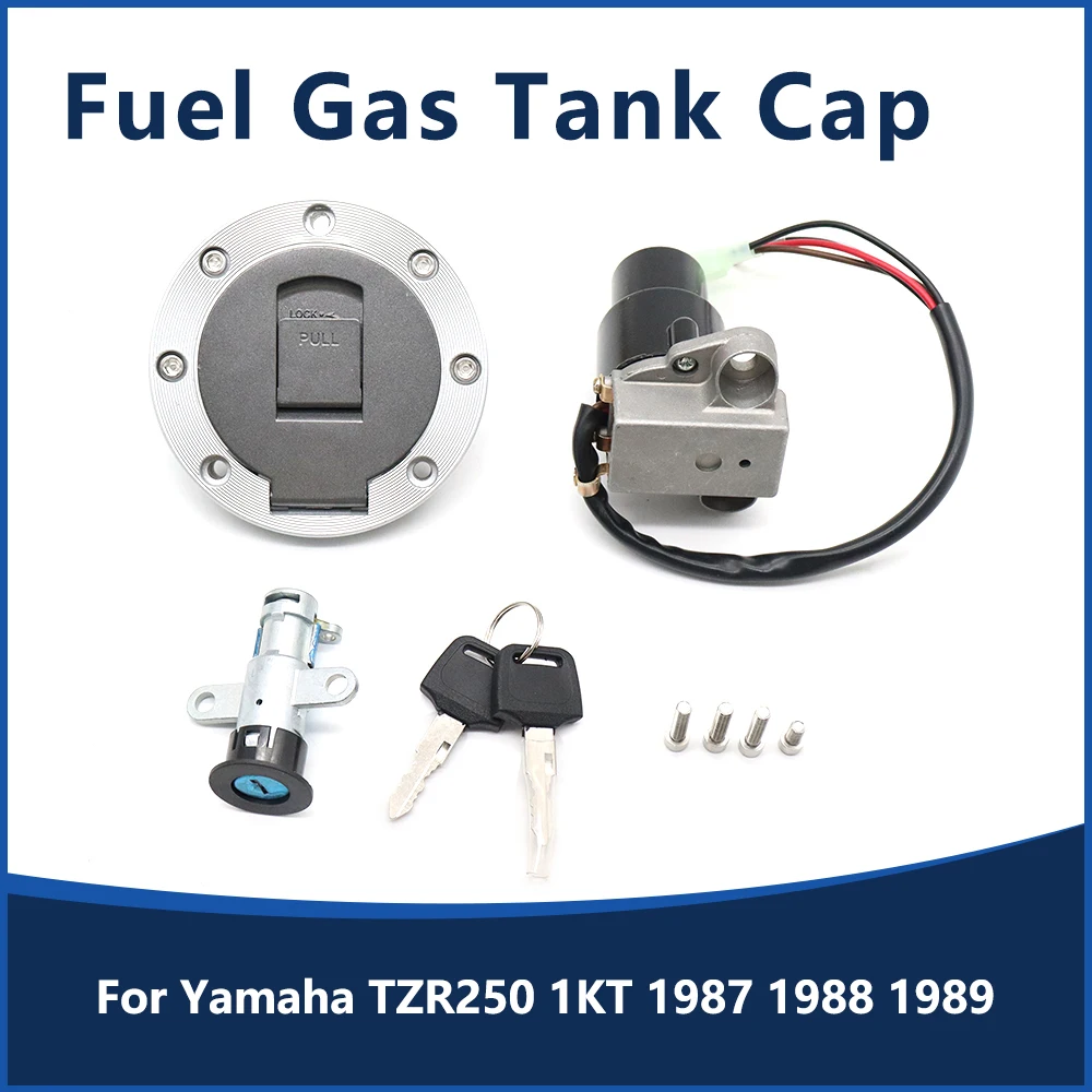 

Motorcycle Ignition Switch Fuel Gas Cap Seat Lock Key Set For Yamaha TZR250 TZR 250 1KT 1987 1988 1989