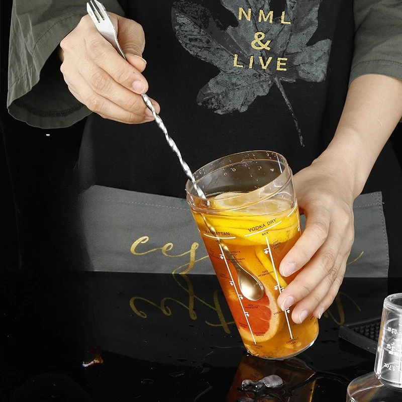 Stirring Spoon Stainless Steel Long Handled Bar Spoon Double