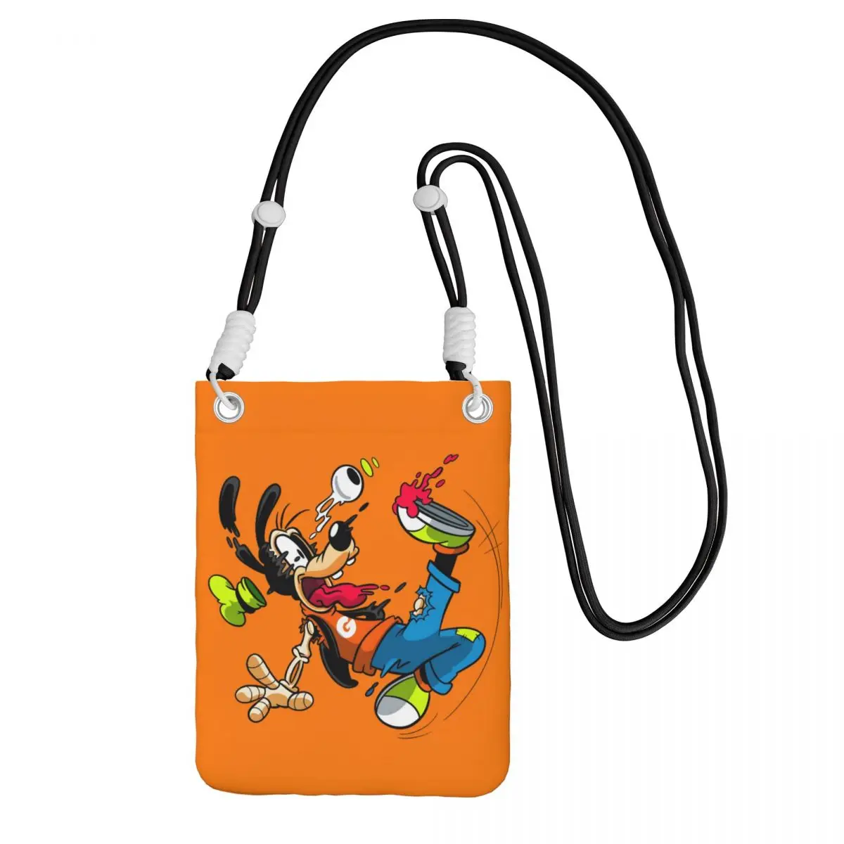 

Сумка для мобильного телефона Goofy на заказ для женщин и мужчин, крутая сумка через плечо с героями мультфильмов, сумка для губной помады, мини-кошелек на плечо, кошелек