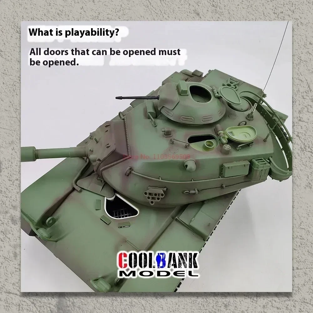 Cool M60a3 Remote Control Off-road Battle Tank 1/16 Metal Model 2.4g Rc Tank Toy kompatybilny z Henglong 7.0 Boy Birthday Gift