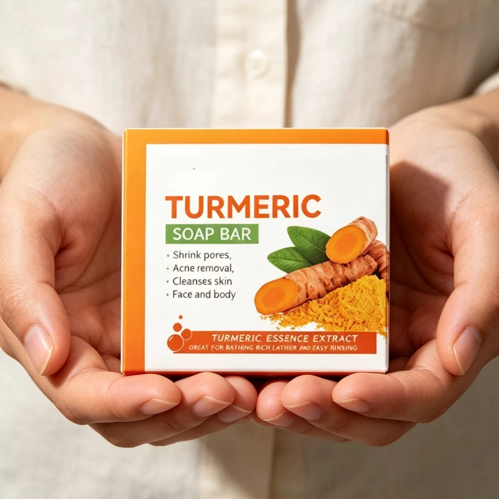 Exfoliates Turmeric Soap Controls Oil Deeply Cleanses Body Cleansers Gentle Cleansing Natural Soap Face Soap All Skin Types