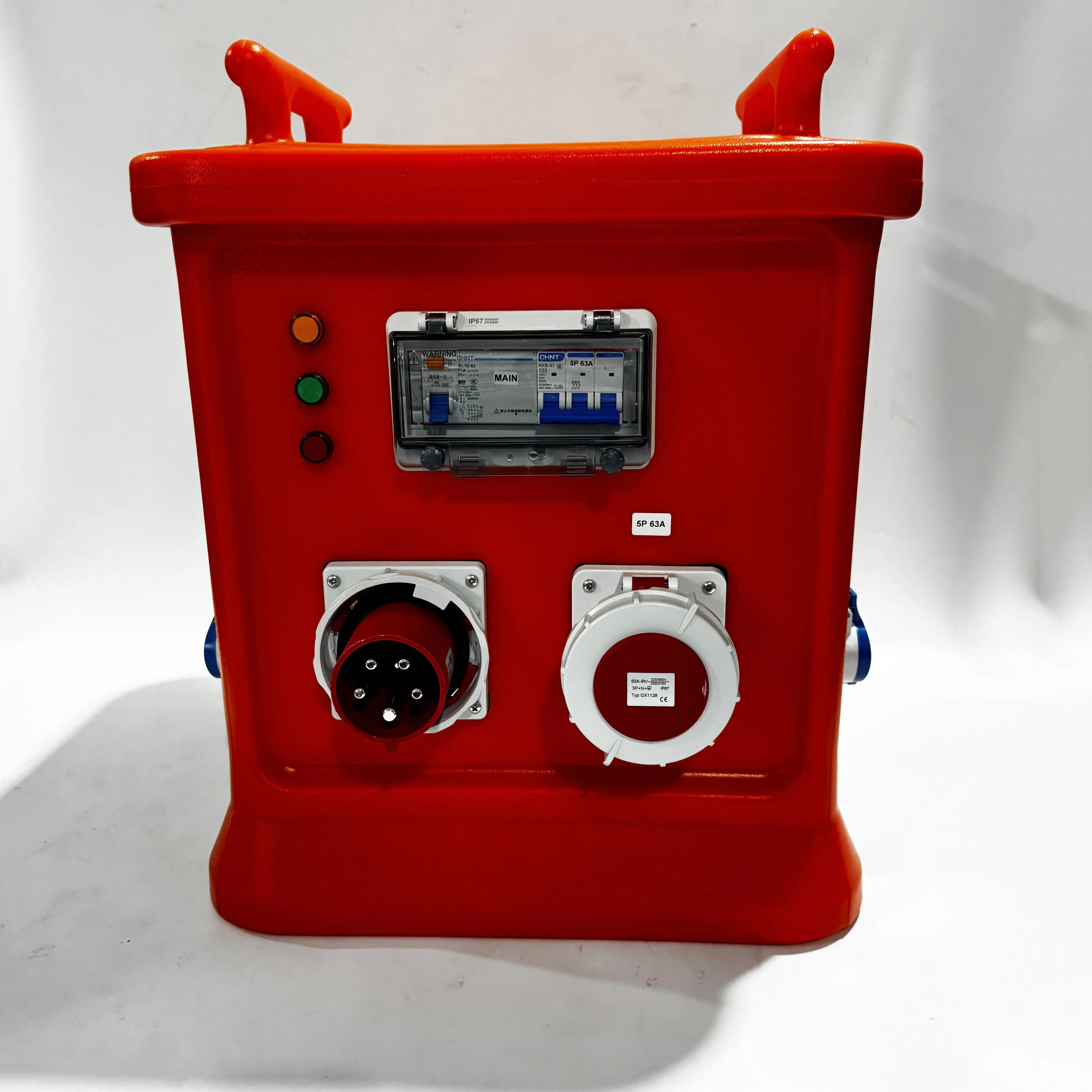 3Phase CEE 63A to CEE 16A and European German French Type Socket Power Distribution Box