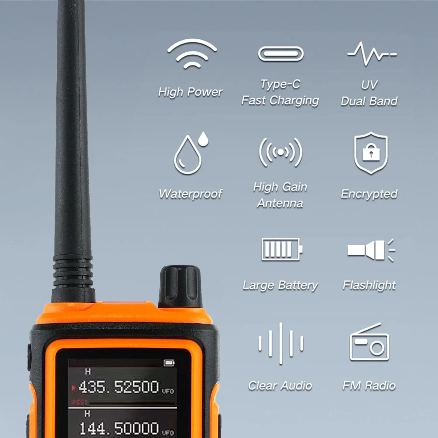 Baofeng Oficjalny sklep UV-17 Pro GPS Walkie Talkie Air Pełnozakresowe bezprzewodowe kopiowanie częstotliwości dalekiego zasięgu Dwukierunkowe radio Ham Radio