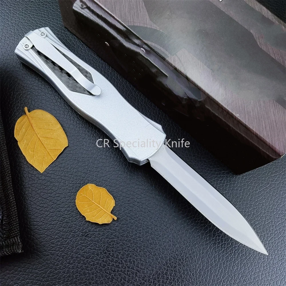 NEW Tactical Knife MICR Pocket Knife 440C Blade Zinc Alloy+Carbon Fiber Handle Camping Hunting Knives Multi EDC Sharp Tool