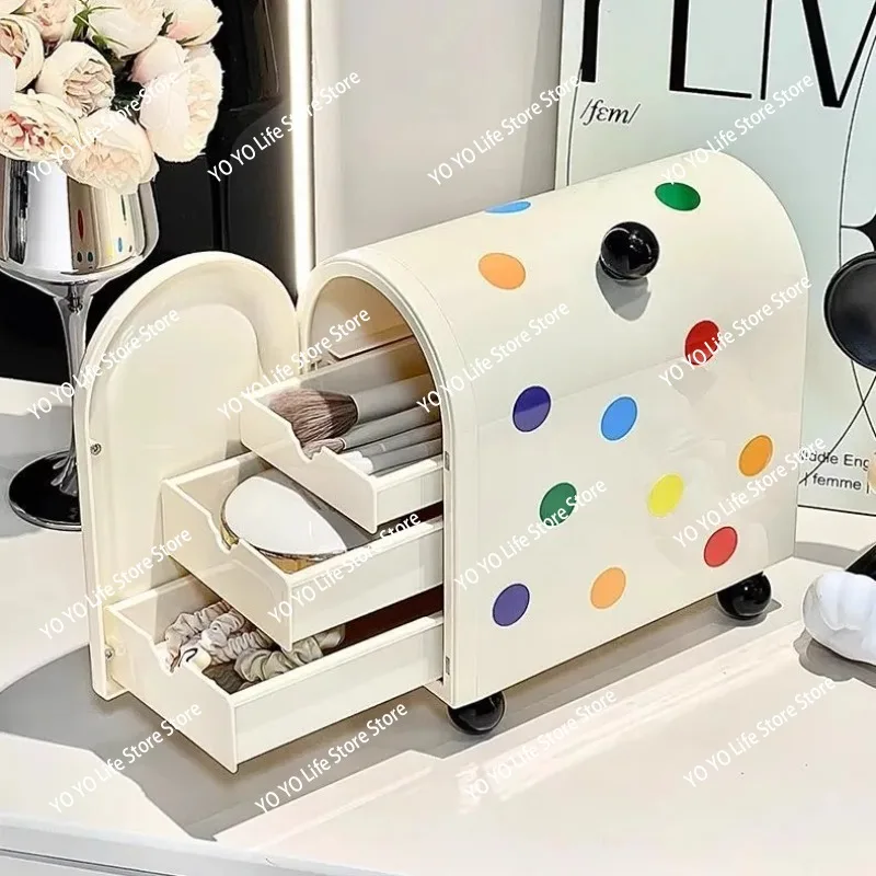 

Настольный ящик для хранения в студенческом общежитии, комод, украшения для помады, всякая всячина, ящик-органайзер, ящик для хранения косметики