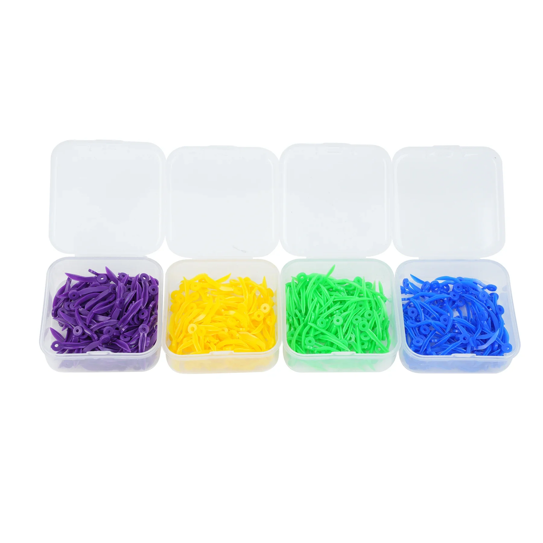 100pcs/Box Disposable Dental Wedges With End Circular Holes Size Tooth Gap Wedges Medical Plastic Dentist Care Tool 4 4Sizes