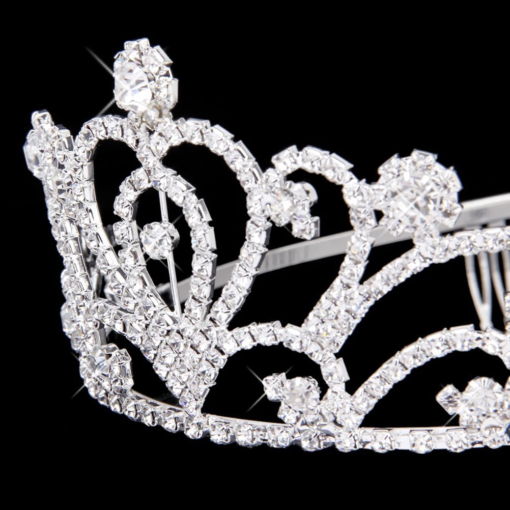 

Rhinestone Crown Alloy Wedding Style Barrettes Bride Hair Hairband Barrettes Wedding Party Bridal Hairband Styling Tool