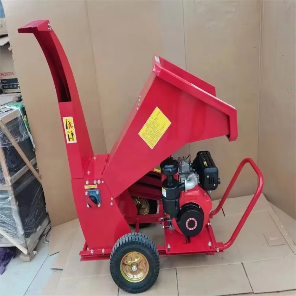 Mobile Home Garden Shredder Wood Crusher Machine  for Farm Orchard