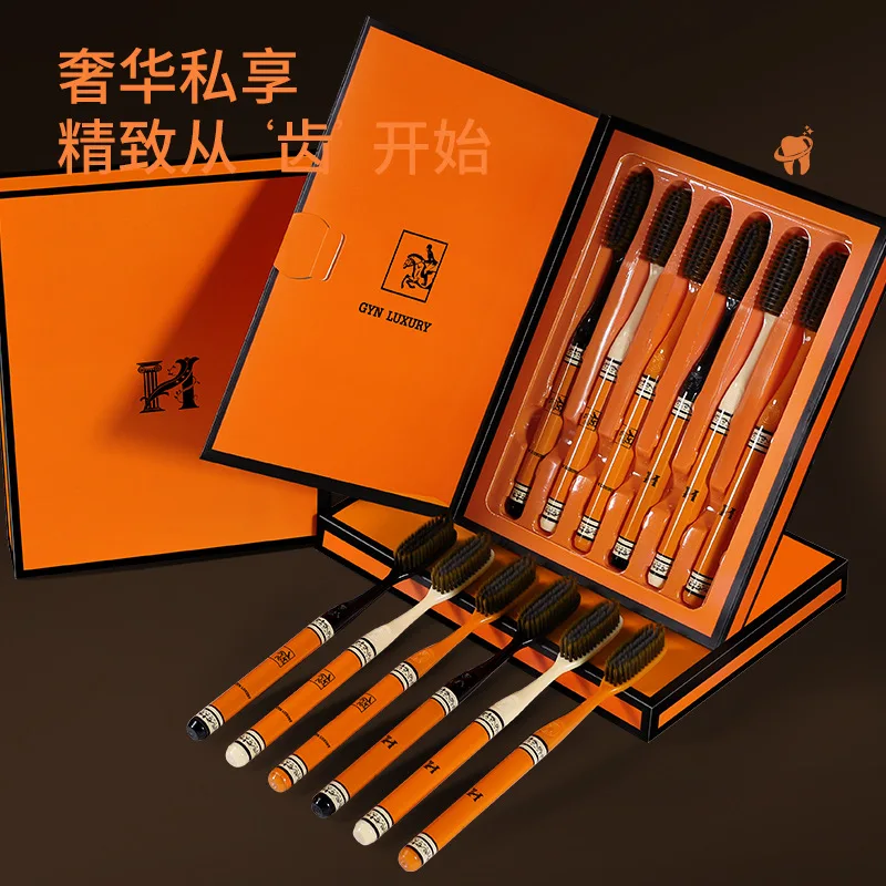 conjunto-de-caixa-de-presente-com-6-escovas-de-dentes-de-luxo-de-cabeca-longa-tamanho-medio-cor-laranja-adequadas-para-viagens-e-uso-familiar-para-homens-e-mulheres
