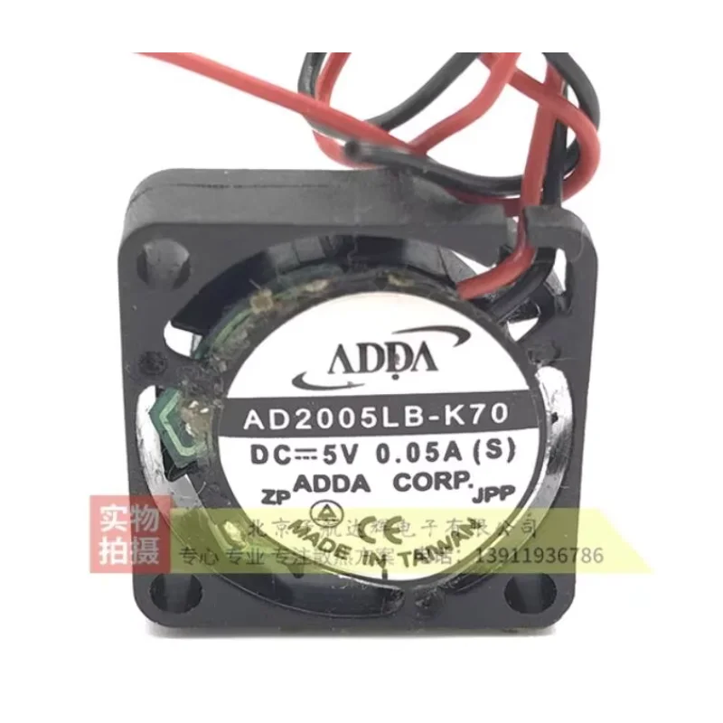

ADDA AD2005LB-K70 DC 5 В 0,05 А 20x20x06 мм 2-проводной охлаждающий вентилятор для сервера