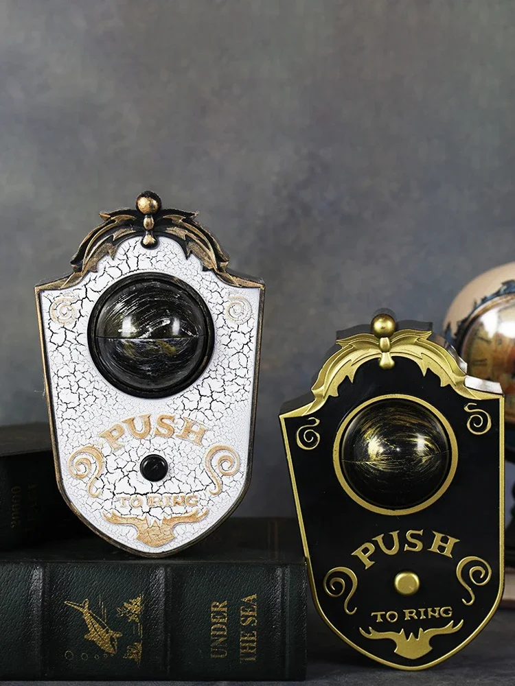 

Дверной звонок на Хэллоуин, светодиодный светящийся подвесной дверной звонок, декор для вечеринки с привидениями, светящийся реквизит ужасов, жуткие глаза со звуковыми огнями