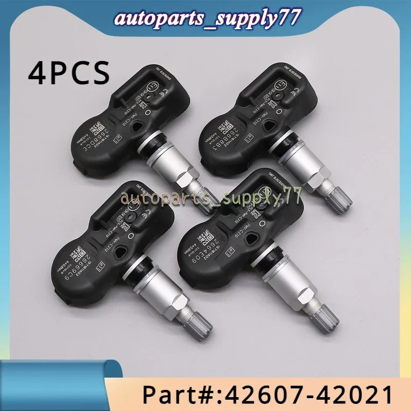 1/4PCS 4260742021 Tire Pressure Sensor Monitoring System 433MHz For TOYOTA AVANZA INNOVA PriusV Rush 42607-42021 PMV-C210