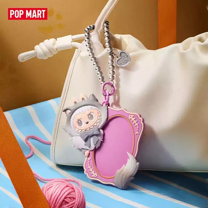 POP MART LABUBU THE MONSTERS Cat Mode On Series Card Holder Blind Box Toys Guess Bag Kawaii Anime Action Figure Decoration - view 6