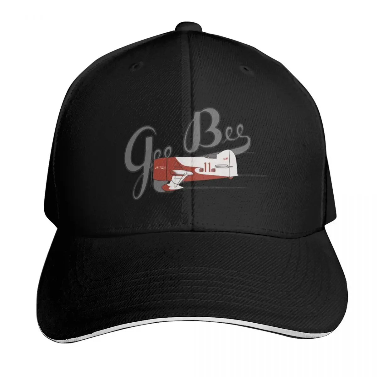 Gee Bee Racer Vintage Air Racer Baseball Cap Six Panel Structured Crown Sun Protection UPF 50+ Breathable Mesh Back