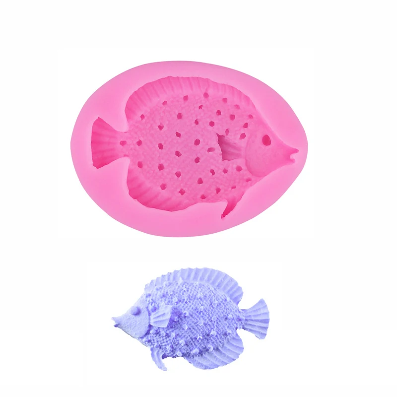 Fish Animal Silicone Mold Fondant For Baking Pastry Of Cake Decorating Bakery Candy Kitchen Accessories