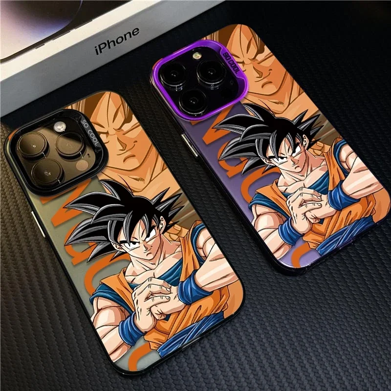 Dragon Ball Phone Case for IPhone 7 8 X 11 12 13 14Pro 16 Pro Iphone 16 Max Dragon Ball Goku Vegito Trunks Gotenks Phonecase