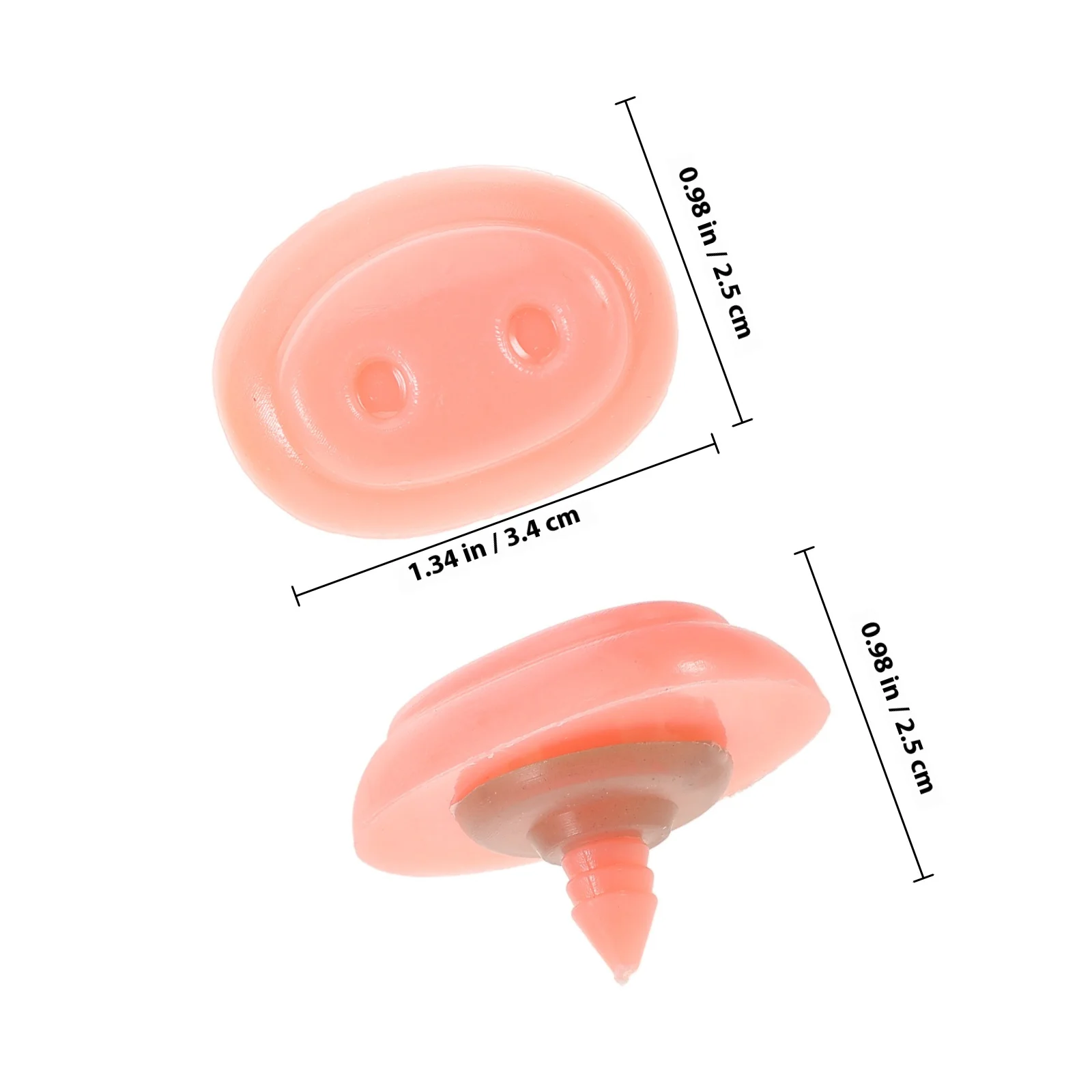 30Sets Pig Nose Accessories for DIY Animal Craft Projects Easy Replaceable Lightweight Design for Creative Play Replacement Kit