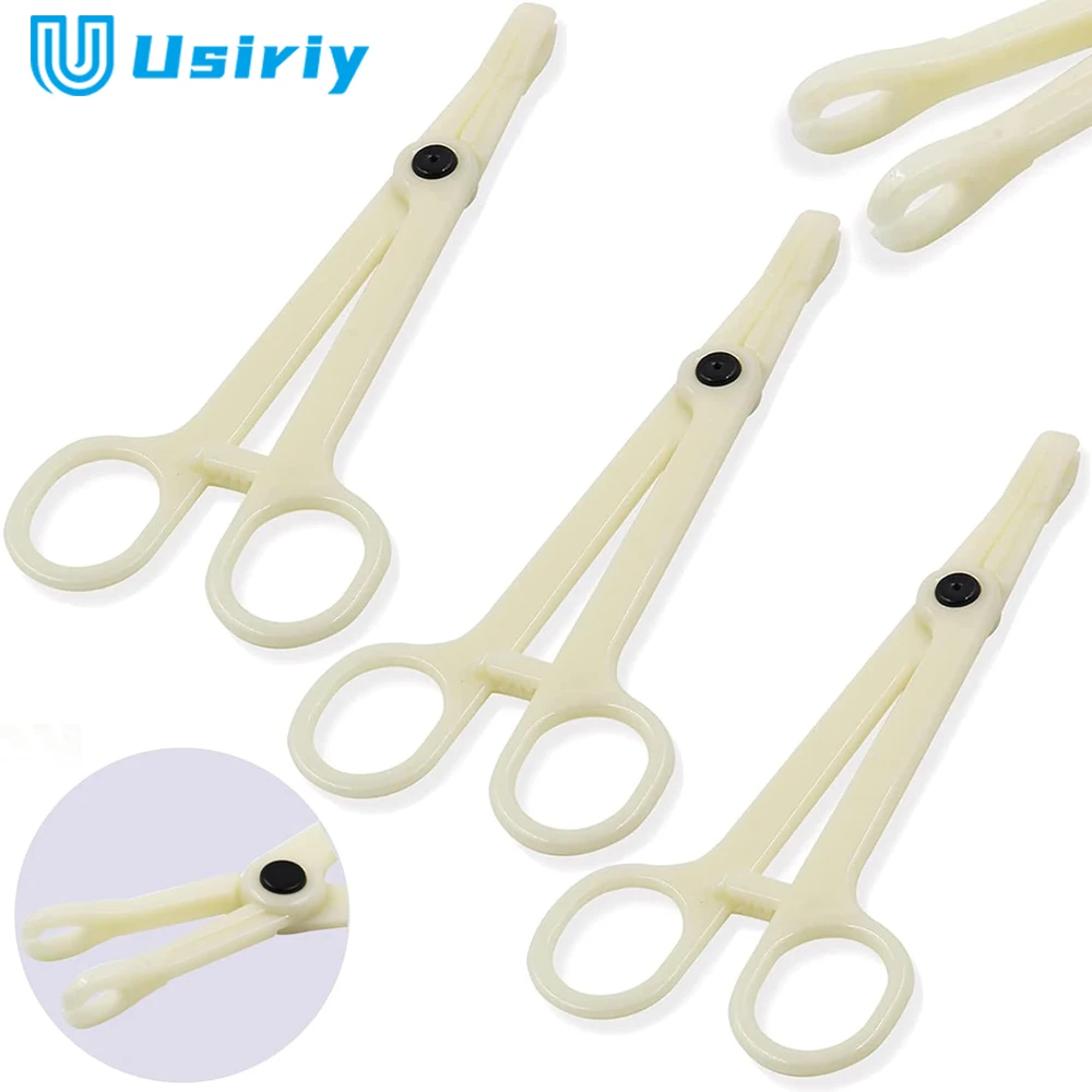 25/15/5PCS Disposable Piercing Clamp Round Open Forceps Clamp Ear Nose Lip tongue Belly Body Piercing Forcep Pliers Tools