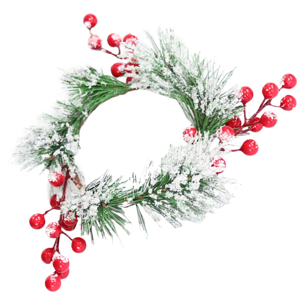 

Christmas Ring Simulation Wreath Table Door Wall Decoration Party Rings Romantic Festival Atmosphere