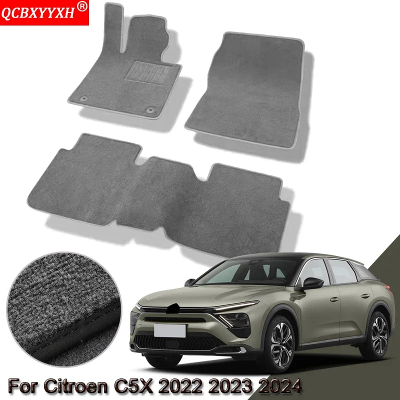 

Custom Car Floor Mats For Citroen C5X 2022 2023 2024 Waterproof Non-Slip Floor Mats Internal Protection Carpets Rugs Accessory