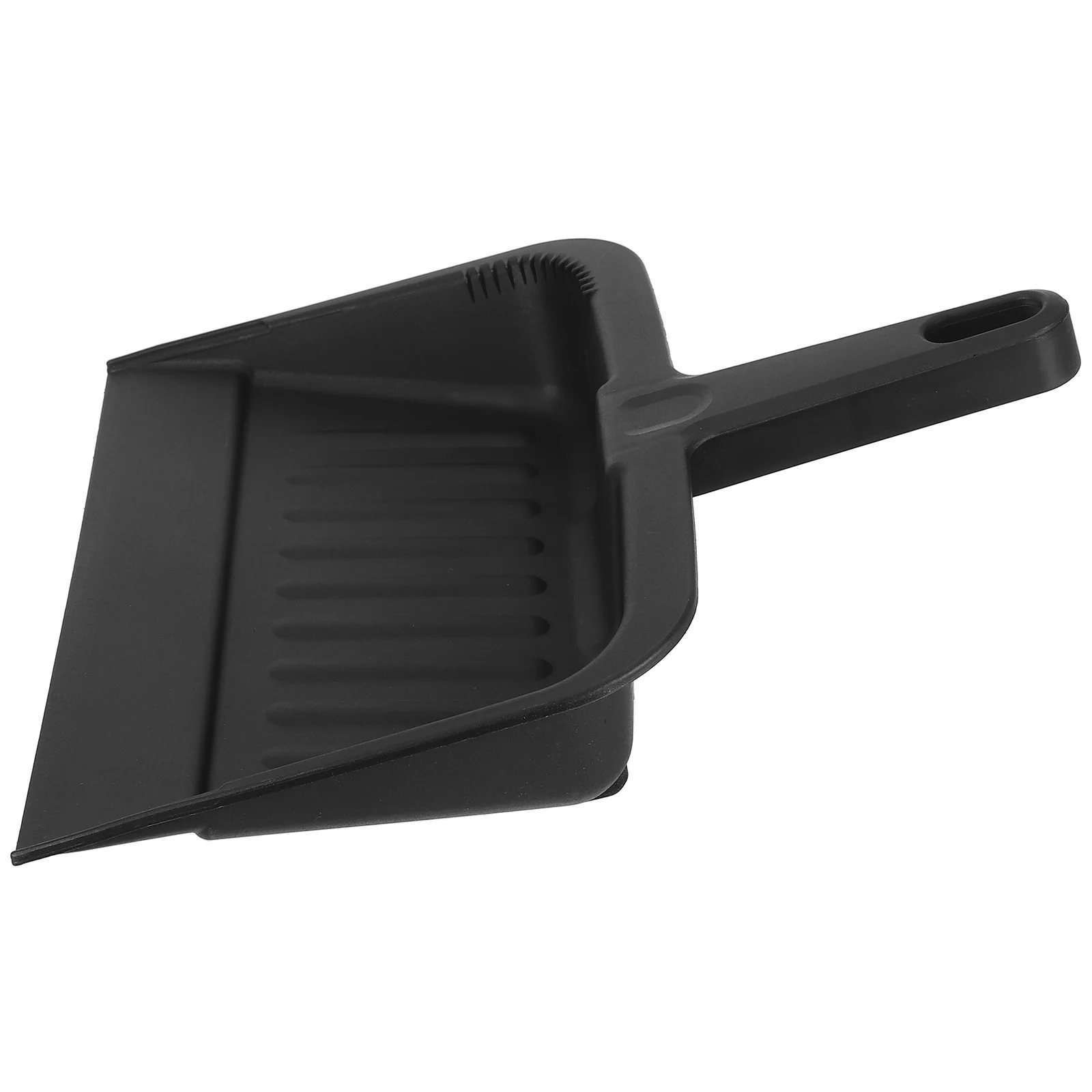 

Black Heavy Duty Plastic Dust Pan Large Capacity Handheld Scooper For Home Kitchen Office Vehicle Cleaning Multipurpose