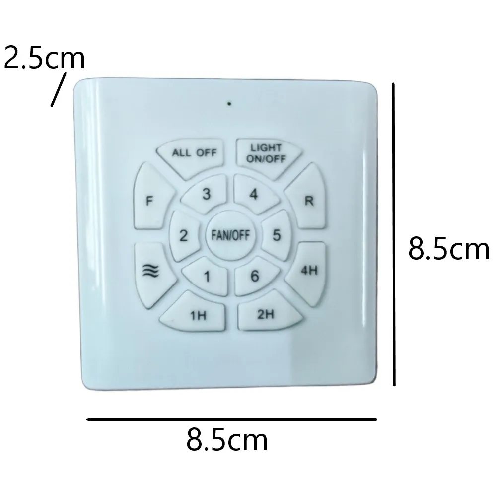 6-Speed For fan Light Remote Control Wall Switch for Indoor Ceiling For fans with Light Dimming and Reversible Function